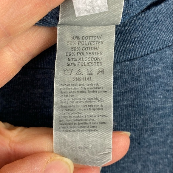 Ain't Lady Like navy blue & white SS Tee - Picture 7 of 10